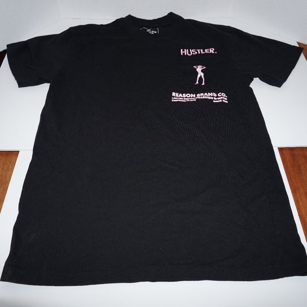Reason x Hustler Limited Edition Black Graphic T-Shirt Size Medium